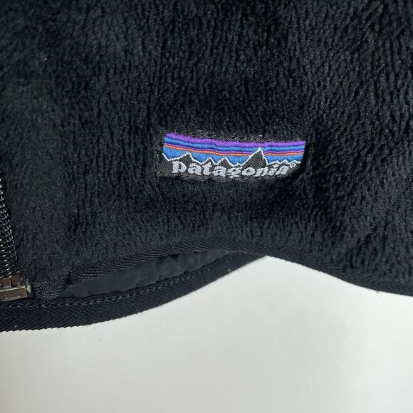 Patagonia Regulator Deep Pile Fleece Full Zip Jacket Black Womens XS Furry Fuzzy - Picture 7 of 13